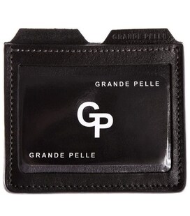 Кардхолдер Grande Pelle 307610 натуральна шкіра чорний колір