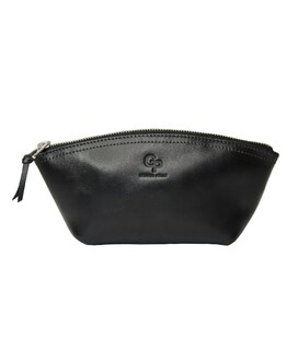 Косметичка Grande Pelle 805610 глянсова шкіра чорна