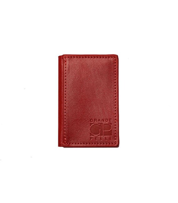 CardCase cartolina, глянець, червоний Grande Pelle 303660
