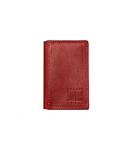 CardCase cartolina, глянець, червоний Grande Pelle 303660