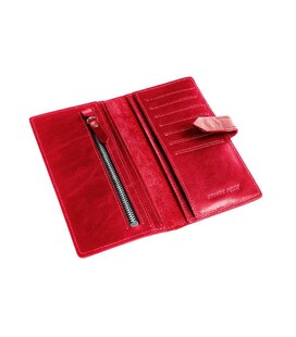 Портмоне, червоне жіноче з хлястиком Grande Pelle 524660