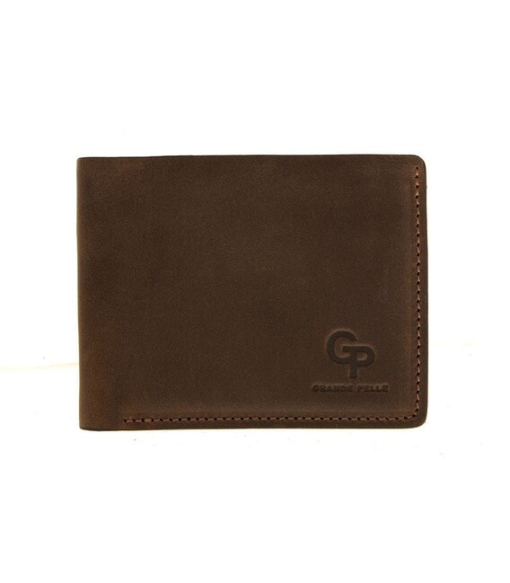 Портмоне чоловіче шкіряне Onda коричневе Grande Pelle 507120