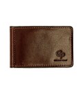 Затиск для купюр ONDA, шоколад з монетницьою Grande Pelle 125620
