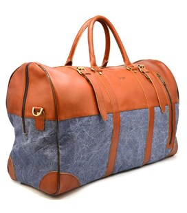 Велика дорожня сумка зі шкіри та текстилю Canvas GB-1633-4lx TARWA