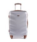Чемодан Wings 402 средний M серебристый фото, картинка, изображение