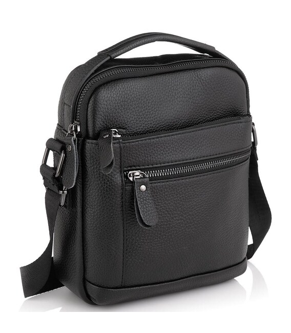 Чоловіча шкіряна сумка месенджер Tiding Bag A25F-2217A - фото