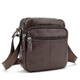 Шкіряний компактний чоловічий месенджер коричневий Tiding Bag M56-0080C - фото