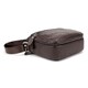 Шкіряний компактний чоловічий месенджер коричневий Tiding Bag M56-0080C - фото