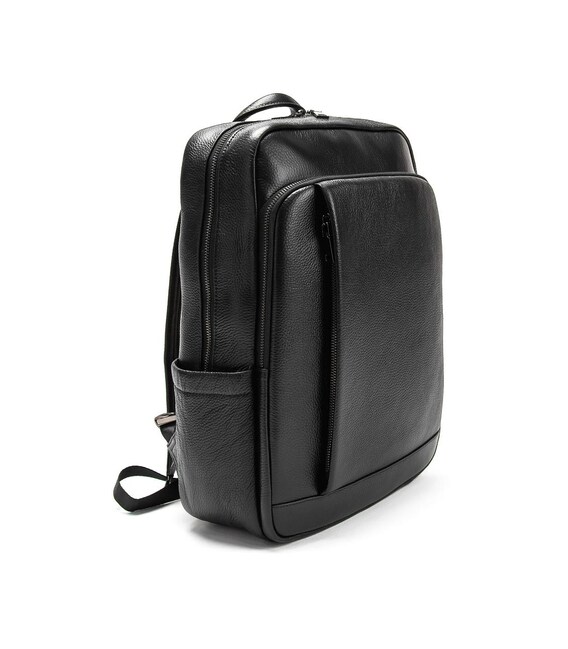 Кожаный черный рюкзак Tiding Bag A25F-8528-3A фото