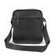 Шкіряний маленький чоловічий месенджер чорний Tiding Bag M56-0187A - фото
