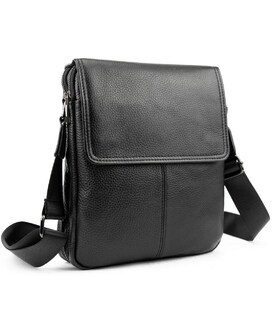 Шкіряний месенджер з клапаном на два відділи Tiding Bag M56-3508A - фото