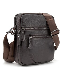 Чоловіча шкіряна сумка через плече Tiding Bag M56-3646-1C - фото