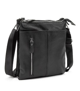 Шкіряний месенджер на три відділи Tiding Bag M56-3639A