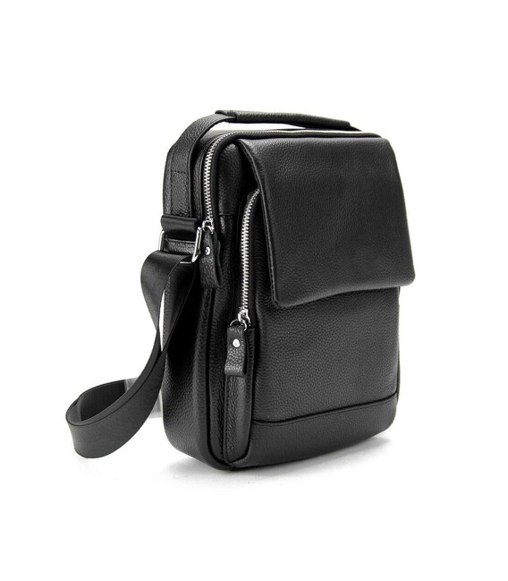 Месенджер шкіряний з ручкою Tiding Bag A25F-FL-9747A - фото
