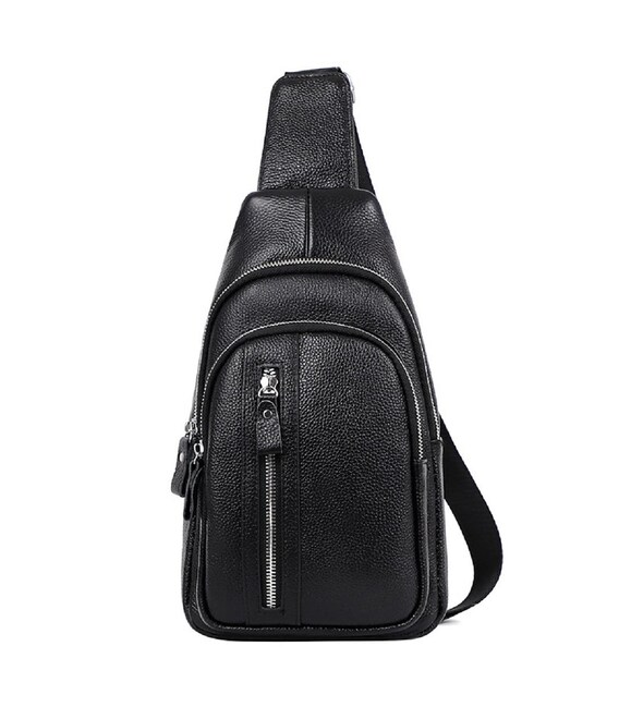 Сумка на одну шлейку чорна Tiding Bag FL-A25F-5055A - фото