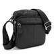 Шкіряний компактний чоловічий месенджер чорний Tiding Bag M56-0080A - фото