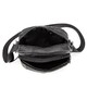 Шкіряний компактний чоловічий месенджер чорний Tiding Bag M56-0080A - фото