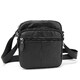 Шкіряний компактний чоловічий месенджер чорний Tiding Bag M56-0080A - фото