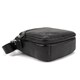 Шкіряний компактний чоловічий месенджер чорний Tiding Bag M56-0080A - фото