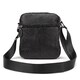 Кожаный компактный мужской мессенджер черный Tiding Bag M56-0080A фото