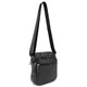 Шкіряний компактний чоловічий месенджер чорний Tiding Bag M56-0080A - фото