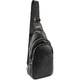 Кожаная сумка слинг черная Tiding Bag M56-2552A фото