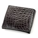 Кошелек мужской CROCODILE LEATHER 18200 из натуральной кожи крокодила Черный фото
