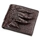 Портмоне CROCODILE LEATHER 18196 из натуральной кожи крокодила Коричневое фото
