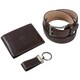 Подарочный набор Tony Perotti Italico Кошелек+Ремень+Брелок (534E-51+KR133+200/35) Коричневый фото