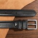 Мужской брючный ремень Tony Perotti из натуральной кожи 747/35 NERO (90363) Черный фото