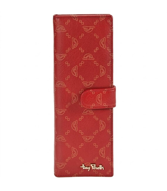 Візитниця на кнопці Tony Perotti Luxury 2639 rosso (90387) Червона - фото