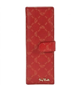 Визитница на кнопке Tony Perotti Luxury 2639 rosso (90387) Красная фото