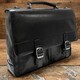 Чоловічий портфель з натуральної шкіри Tony Perotti Italico 9276G-35 (90416) Чорний - фото