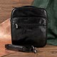 Мужская кожаная сумка Tony Perotti Italico 7058 nero (90634) Черная фото