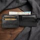 Мужское портмоне Tony Perotti Italico из натуральной кожи 396 nero (90112) Черное фото