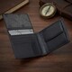 Чоловіче портмоне Tony Perotti з натуральної шкіри Cortina 5051 nero (90115) Чорне - фото