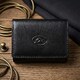 Женская монетница Tony Perotti из натуральной кожи Italico 1445L nero (90402) Черная фото