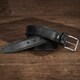 Мужской джинсовый ремень Tony Perotti из натуральной кожи 645/40 NERO (90366) Черный фото