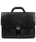 Мужской деловой портфель Tony Perotti натуральная кожа Italico 8013/42 (90379) Черный