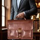 Мужской деловой портфель Tony Perotti натуральная кожа Italico 8013/42 (90379) Черный фото