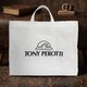 Чоловіча шкіряна сумка Tony Perotti Contatto 9743-18 (90383) Чорна - фото