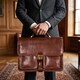 Мужской деловой портфель Tony Perotti Italico 8013/42 (90388) Коньячный фото