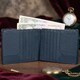 Мужское портмоне Tony Perotti из натуральной кожи Cortina 5068 (90122) Темно-синее фото