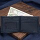 Мужское портмоне Tony Perotti 3538+rfid темно-синее из натуральной кожи фото