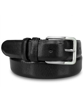 Мужской брючный ремень Tony Perotti из натуральной кожи 573/35 NERO (90357) Черный фото