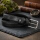 Мужской брючный ремень Tony Perotti из натуральной кожи 574/35 NERO (90358) Черный фото