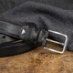 Мужской брючный ремень Tony Perotti из натуральной кожи 574/35 NERO (90358) Черный фото