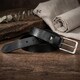 Мужской брючный ремень Tony Perotti из натуральной кожи 746/35 NERO (90361) Черный фото