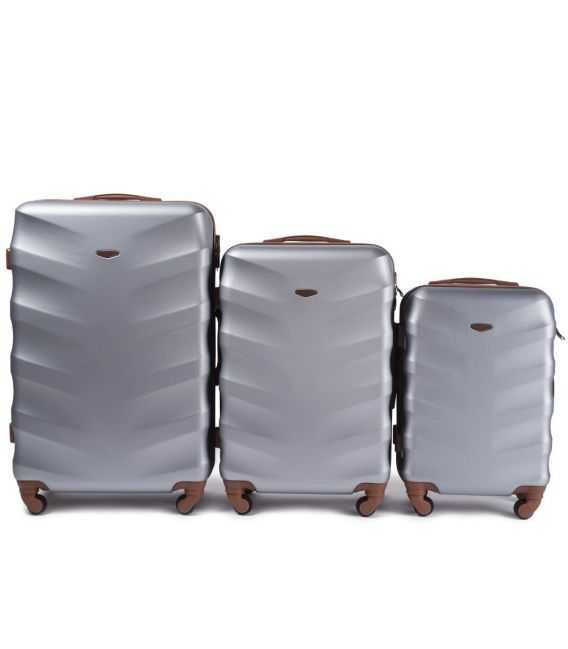 Набір Валіз Wings 402 3 в 1 срібний картинка, зображення, фото