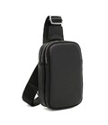 Жіночий шкіряний рюкзак через плече Borsa Leather K17107bl-black